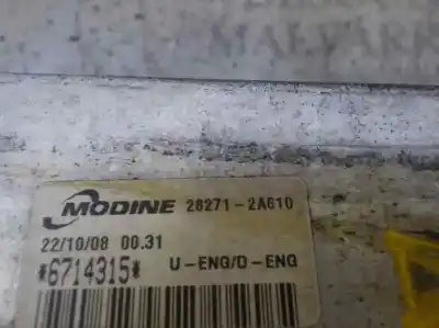 Peça sobressalente para automóvel em segunda mão intercooler por kia pro_cee´d 2.0 crdi referências oem iam 282702a611 6714315 282712a610