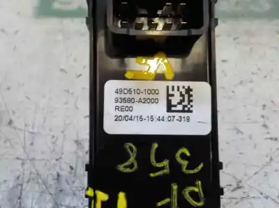 Peça sobressalente para automóvel em segunda mão botão / interruptor elevador vidro traseiro esquerdo por kia cee´´d 1.4 cat referências oem iam 93580a2000wk 49d5101000 93580a2000
