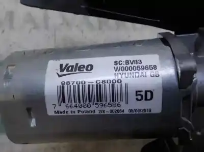 Автозапчастина б/у двигатель заднього склоочисника для hyundai i20 ii (gb, ib) 1.2 посилання на oem iam 98700c8100 w000059658 98700c8000