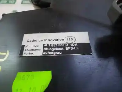 Автозапчасти б/у бардачок за audi q7 (4l) 3.0 tdi ссылки oem iam 4l18571044pk  4l1857035d