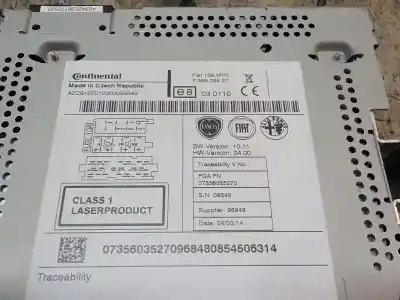 Pezzo di ricambio per auto di seconda mano impianto audio / radio cd per fiat panda (319) easy riferimenti oem iam 735603527  73560357