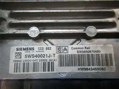 Second-hand car spare part ecu engine control for citroen c3 1.4 hdi exclusive oem iam references   