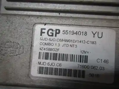 Tweedehands auto-onderdeel ecu motorcontroller voor opel combo 1.3 16v cdti oem iam-referenties   