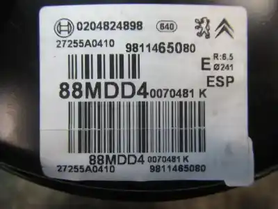 Peça sobressalente para automóvel em segunda mão servo freio por citroen c3 collection referências oem iam 4535ek  9811465080