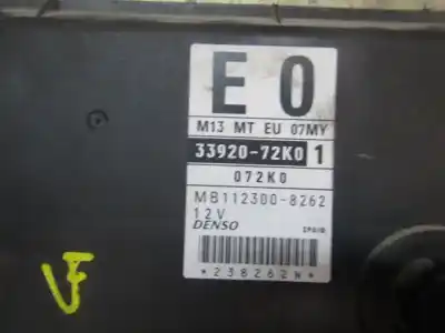 Second-hand car spare part ecu engine control for suzuki swift berlina (mz) 1.3 16v cat oem iam references 3392072k01  3392072k01