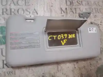 Second-hand car spare part right sunshade for nissan note (e11e) acenta oem iam references 96400bh00d