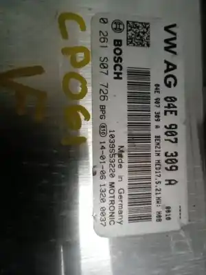 Second-hand car spare part ecu engine control for seat leon (5f1) 1.2 tsi oem iam references 04e906016h 0261s07726 04e907309a