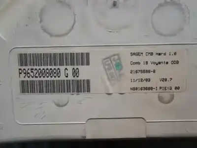 Peça sobressalente para automóvel em segunda mão quadrante por citroen c2 vtr referências oem iam   