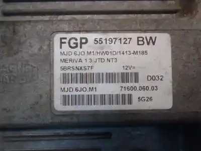 Second-hand car spare part ecu engine control for opel meriva cosmo oem iam references   