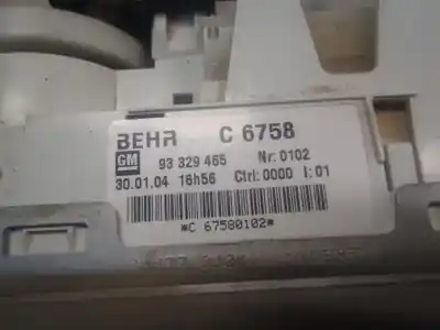 Peça sobressalente para automóvel em segunda mão comando de sofagem (chauffage / ar condicionado)  por opel meriva cosmo referências oem iam   