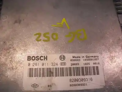 Second-hand car spare part ecu engine control for renault laguna ii (bg0) authentique oem iam references 8200309321 0281011324 8200309316