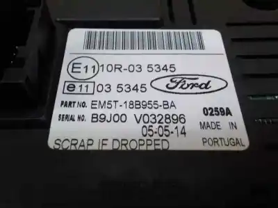 Second-hand car spare part multifunction display for ford focus lim. (cb8) 1.0 ecoboost cat oem iam references 2014481  em5t18b955ba