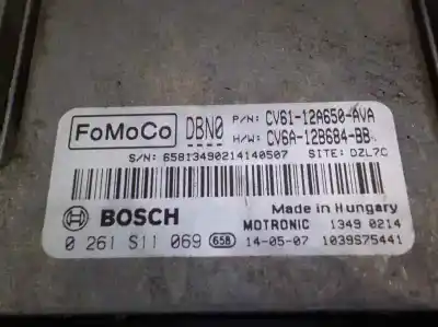 Second-hand car spare part ecu engine control for ford focus lim. (cb8) 1.0 ecoboost cat oem iam references 2013029 0261s11069 cv6112a650ava