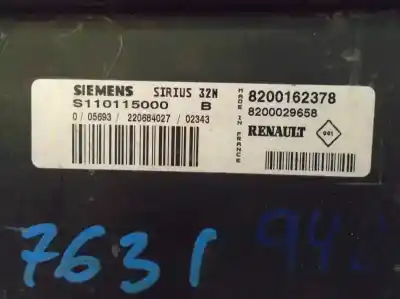 Автозапчастина б/у ебу контролер двигуна для renault clio ii fase ii (b/cb0) billabong посилання на oem iam   