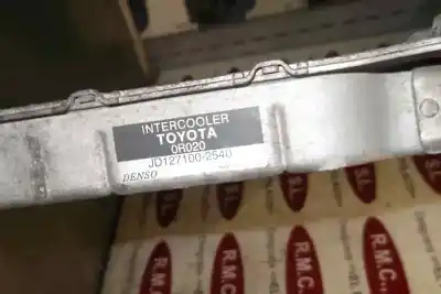 Peça sobressalente para automóvel em segunda mão intercooler por toyota corolla sedán (_e15_) 2.0 d-4d (ade150) referências oem iam jd1271002540  