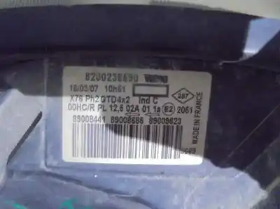 Second-hand car spare part left headlight for renault kangoo (f/kc0) authentique oem iam references 8200236590  