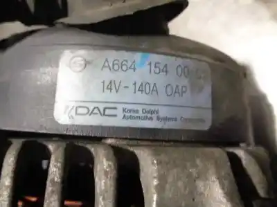 Автозапчастина б/у генератор для ssangyong kyron 2.0 xdi 4x4 посилання на oem iam a6641540002  
