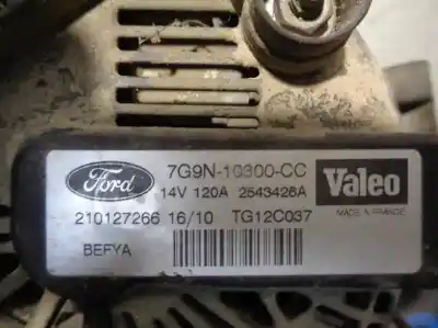 Автозапчастина б/у генератор для ford fiesta vi (cb1, ccn) 1.25 посилання на oem iam 7g9n10300  