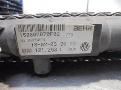 Автозапчастина б/у водяний радіатор для skoda fabia (6y2/6y3) comfort посилання на oem iam 6q0121253l  