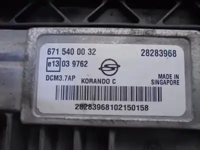 Peça sobressalente para automóvel em segunda mão centralina de motor uce por ssangyong korando 2.0 td referências oem iam 6715400032  