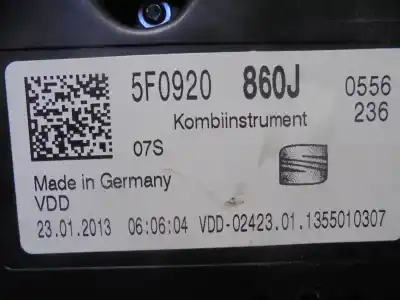 Автозапчасти б/у приборная доска за seat leon (5f1) reference ссылки oem iam 5f0920860j  