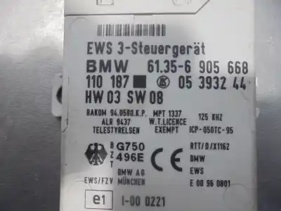 Peça sobressalente para automóvel em segunda mão centralina de ignição imobilizador por bmw 3 (e46) 320 i referências oem iam 61356905668  