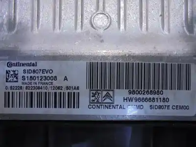 Second-hand car spare part ecu engine control for peugeot 5008 9h05 oem iam references 9800268980  