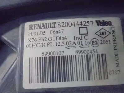 Автозапчастина б/у ліва фара для renault kangoo (f/kc0) expression 4x4 посилання на oem iam 8200444257   Автозапчастина б/у ліва фара для renault kangoo (f/kc0) expression 4x4 посилання на oem iam 8200444257