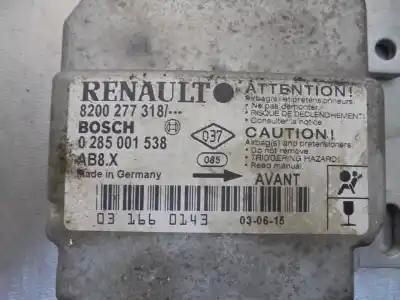Автозапчасти б/у блок управления подушками безопасности за renault clio ii fase i (b/cb0) (1998->) 1.1 58cv ссылки oem iam 8200277318  