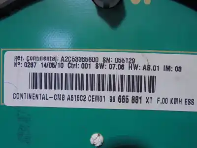 Peça sobressalente para automóvel em segunda mão quadrante por citroen c3 ii (sc_) 1.4 referências oem iam 96665881  