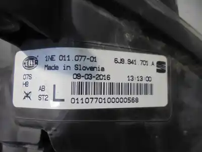 Автозапчасти б/у левая противотуманная фара за seat leon (5f1) cxx ссылки oem iam 6j9941701a  