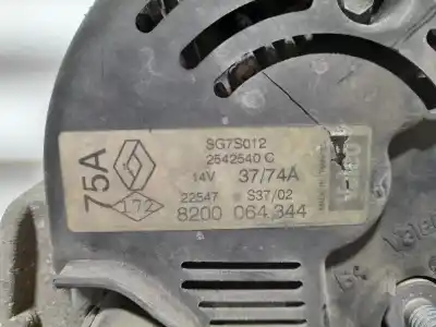 Автозапчастина б/у генератор для renault clio ii fase ii (b/cb0) billabong посилання на oem iam 8200064344  