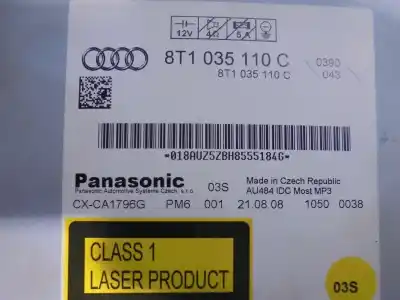 Автозапчастина б/у аудіо система / радіо cd для audi a4 avant (8k5) (2008) básico посилання на oem iam   