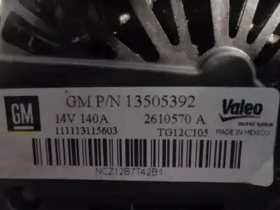 Автозапчастина б/у генератор для opel corsa d (s07) 1.3 cdti (l08 l68) посилання на oem iam 13505392   Автозапчастина б/у генератор для opel corsa d (s07) 1.3 cdti (l08 l68) посилання на oem iam 13505392