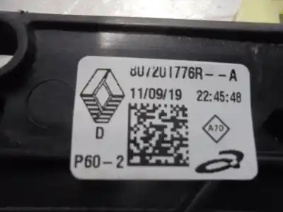 Second-hand car spare part passenger side right window regulator for renault clio v experience oem iam references 807201776r  