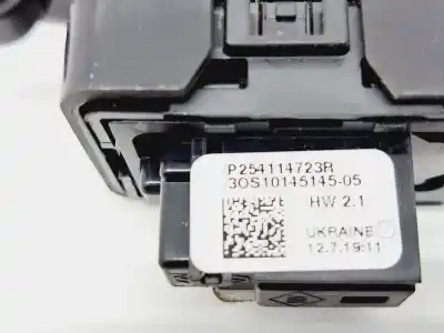 Peça sobressalente para automóvel em segunda mão botão / interruptor elevador vidro traseiro direito por renault clio v experience referências oem iam 254114723r  