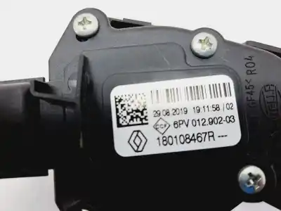 Second-hand car spare part accelerator pedal for renault clio v experience oem iam references 180108467r  