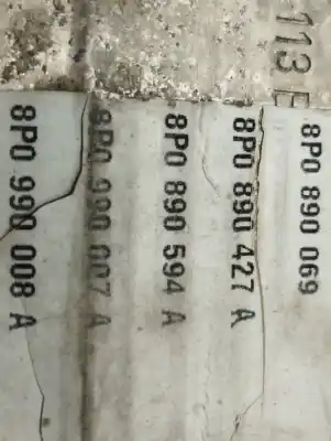 Second-hand car spare part rear bumper reinforcement for audi a3 (8p1) 2.0 tdi 16v oem iam references   