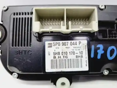 Peça sobressalente para automóvel em segunda mão comando de sofagem (chauffage / ar condicionado) por seat leon st (5f8) reference ecomotive referências oem iam 5p0907044p  