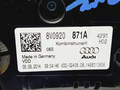 Автозапчастина б/у панель інструментів для audi a3 (8v1) crk посилання на oem iam 8v0920871a  