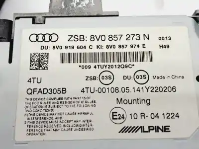 Автозапчастина б/у багатофункційний дисплей для audi a3 (8v1) crk посилання на oem iam 8v0857273  