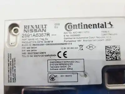 Pezzo di ricambio per auto di seconda mano impianto audio / radio cd per renault clio v experience riferimenti oem iam 2591a6387r  