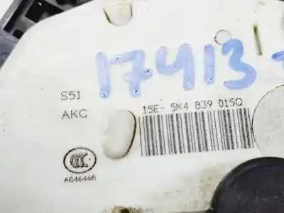 Автозапчастина б/у замок дверей заднього лівого для seat leon (5f1) reference посилання на oem iam 5k4839015q  