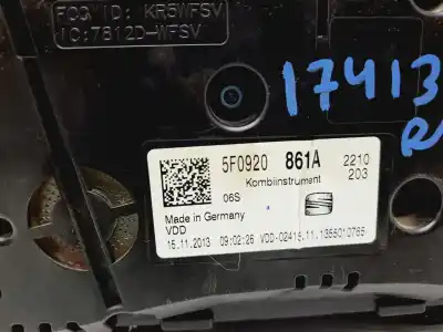 Автозапчастина б/у панель інструментів для seat leon (5f1) reference посилання на oem iam 5f0920861a  