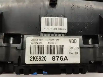 Second-hand car spare part dashboard for volkswagen caddy profesional (sa) (03.2015) dfs oem iam references 2k5920876a  