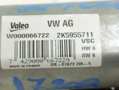 Автозапчастина б/у двигатель заднього склоочисника для volkswagen caddy profesional (sa) (03.2015) dfs посилання на oem iam 2k5955711  
