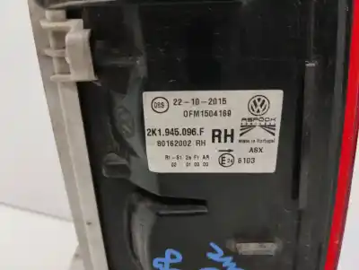 Автозапчасти б/у правый задний фонарь за volkswagen caddy profesional (sa) (03.2015) dfs ссылки oem iam 2k1945096f  