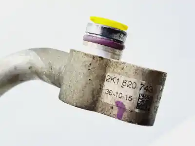 Автозапчастина б/у труби кондиціонації для volkswagen caddy profesional (sa) (03.2015) dfs посилання на oem iam 2k1820743  