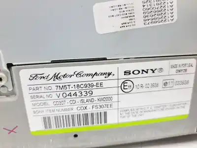 Second-hand car spare part audio system / radio cd for ford focus ii sedán (db_, fch, dh) 1.6 tdci oem iam references 7m5t18c939ee  