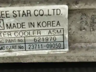 Second-hand car spare part intercooler for ssangyong kyron 2.0 xdi 4x4 oem iam references 2371109050  